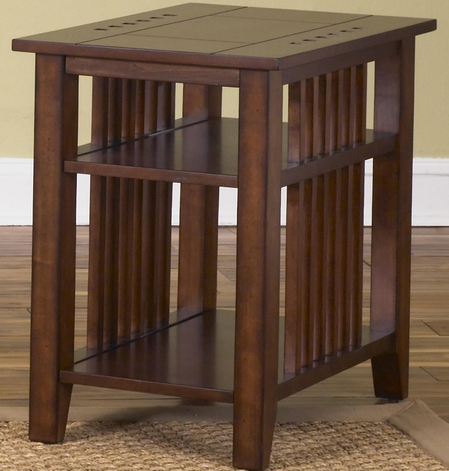 Vendor 5349 Prairie Hills 409OT1021 Chair Side Table with 2 Shelves